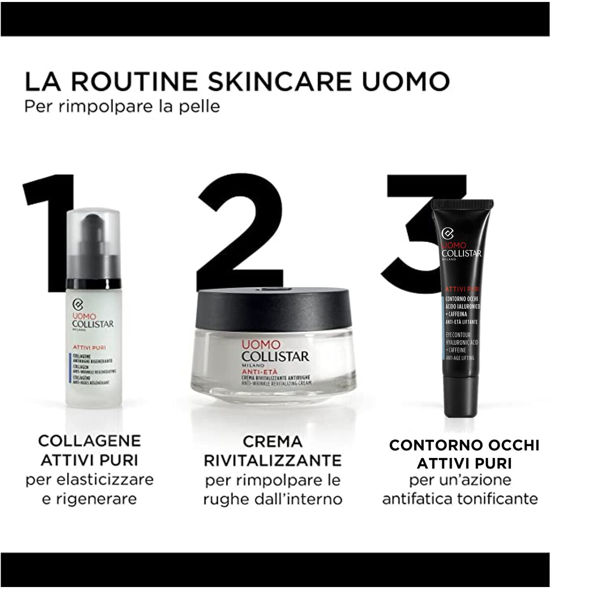 Facial Cream Collistar UOMO 30 ml til mænd hudplejeemballage