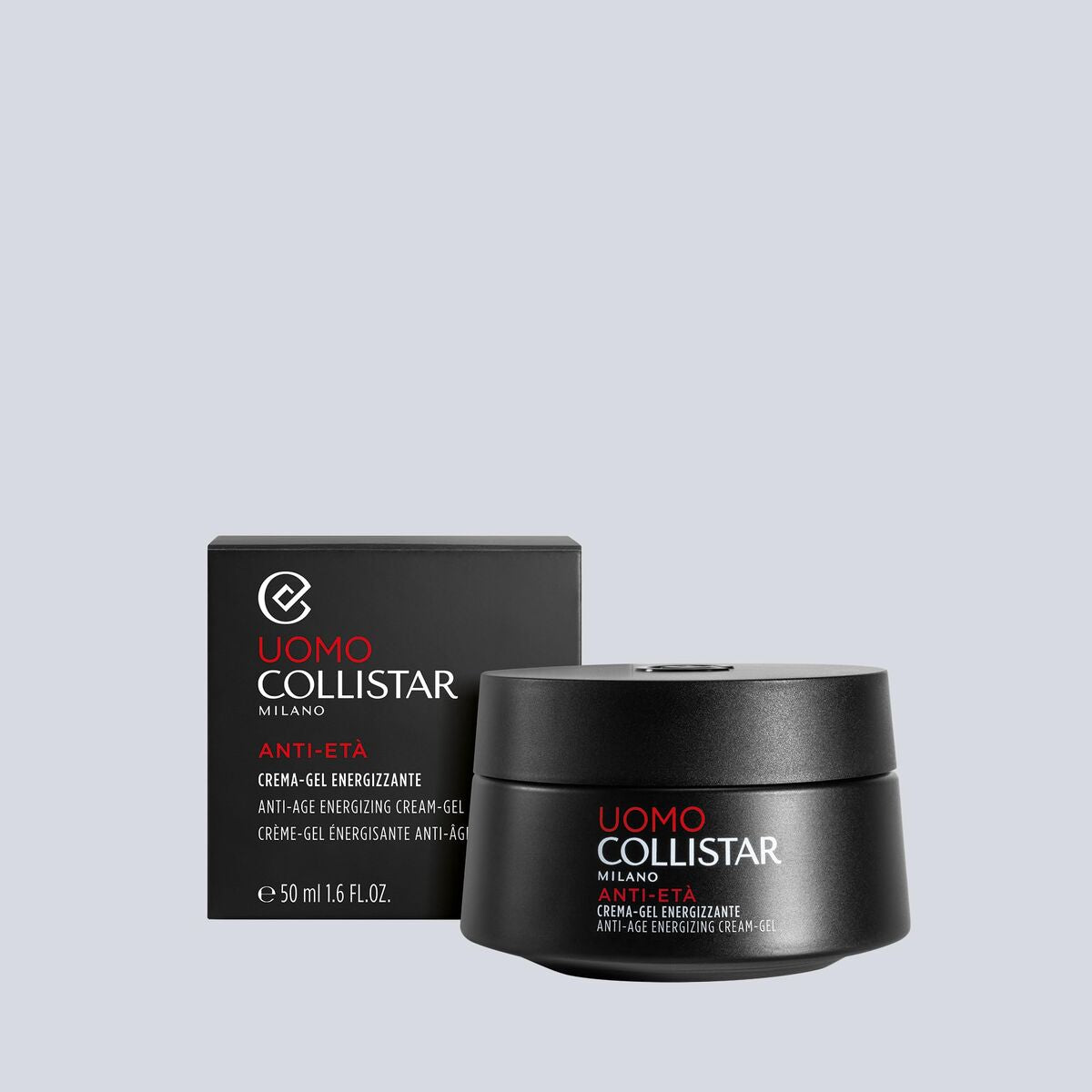 Ansigtscreme Collistar UOMO 50 ml til mænd hudplejeemballage