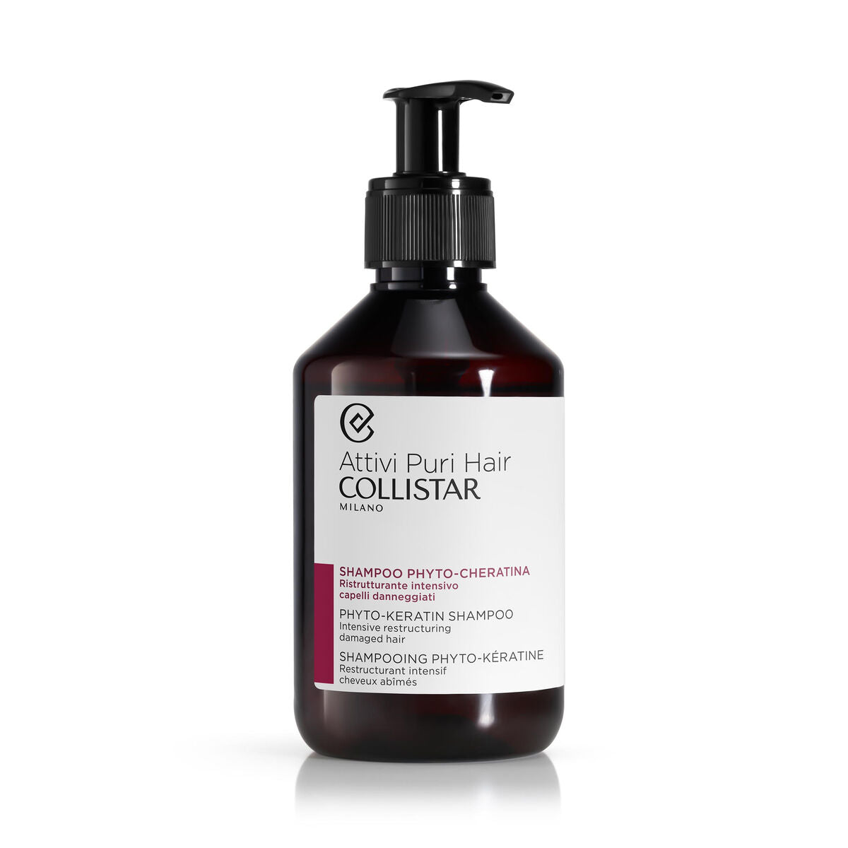 Shampoo Collistar FITOQUERATINA 250 ml til kvinder shampooflaske
