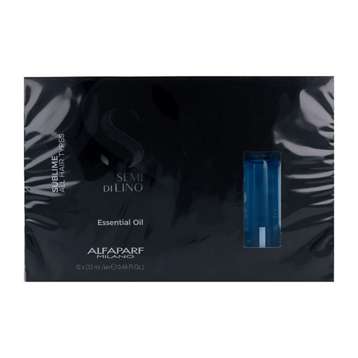 Æterisk olie Alfaparf Milano SEMI DI LINO 13 ml produktemballage