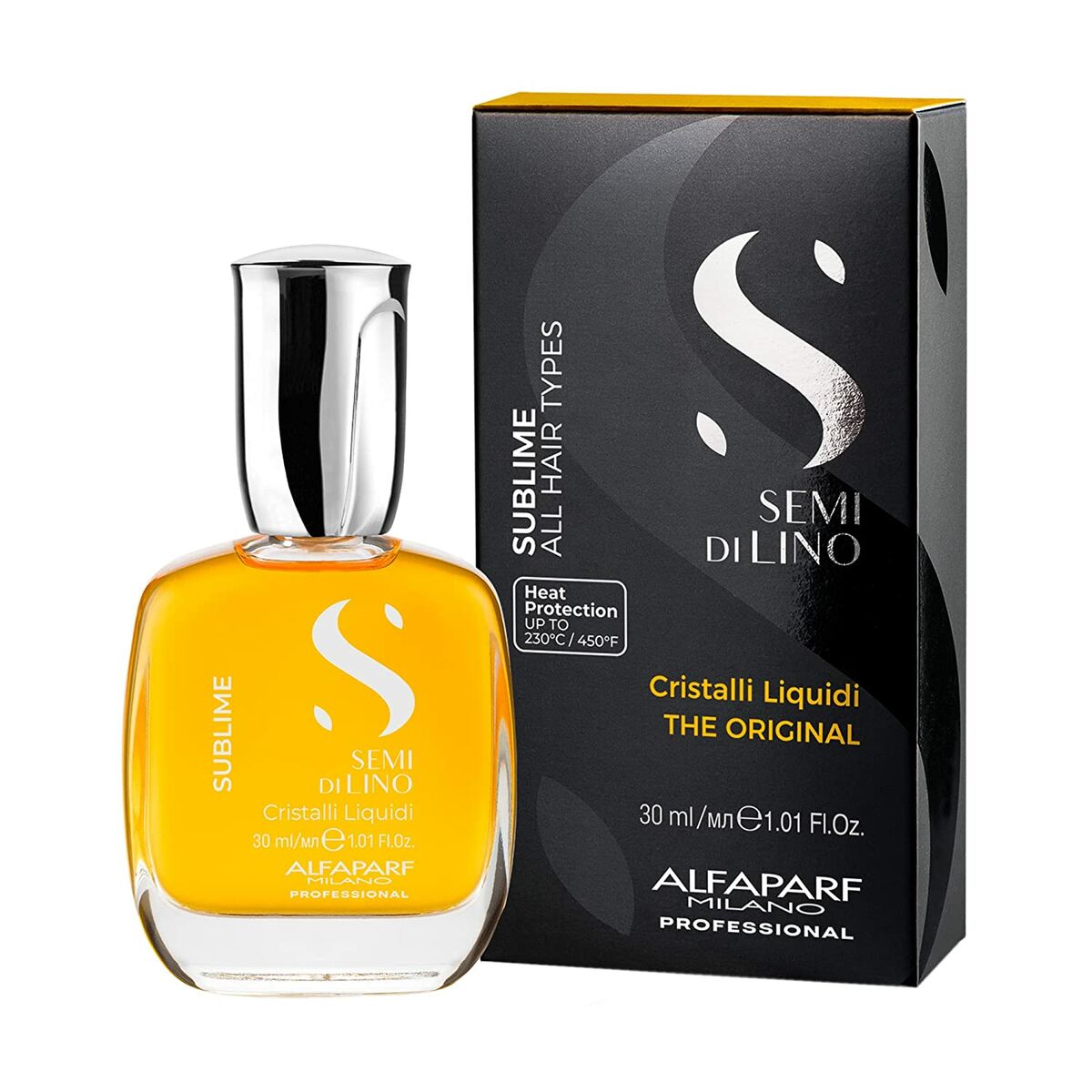 Hårolie Alfaparf Milano Semi Di Lino 30 ml til kvinder produktemballage