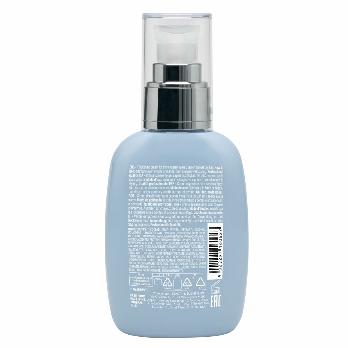 Shampoo Alfaparf Milano SEMI DI LINO 125 ml til kvinder shampooflaske