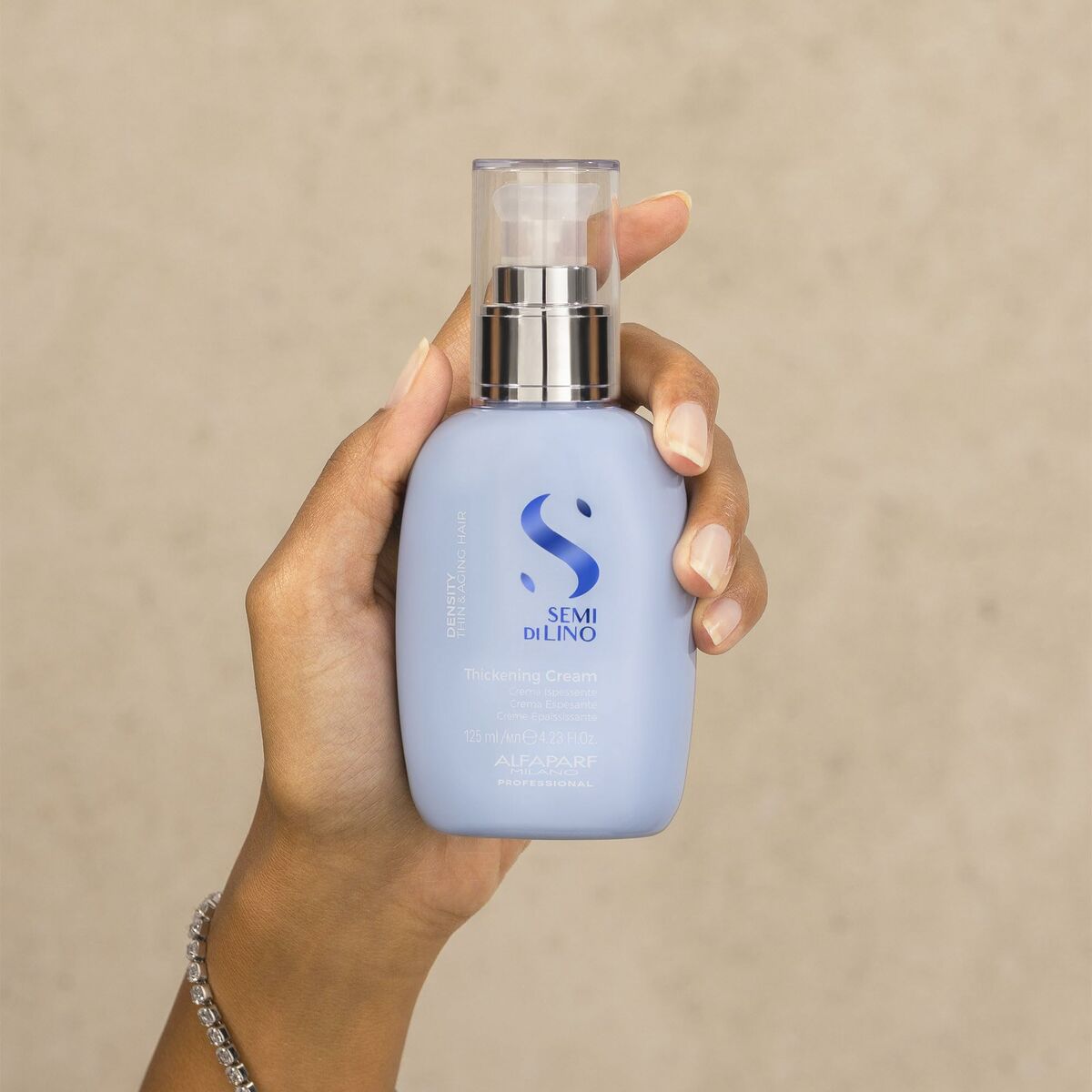Shampoo Alfaparf Milano SEMI DI LINO 125 ml til kvinder shampooflaske