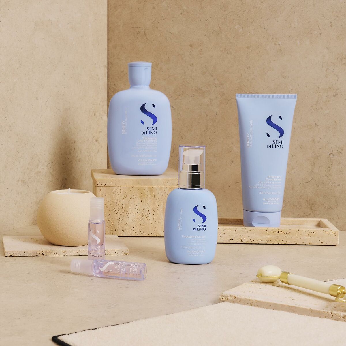 Shampoo Alfaparf Milano SEMI DI LINO 125 ml til kvinder shampooflaske