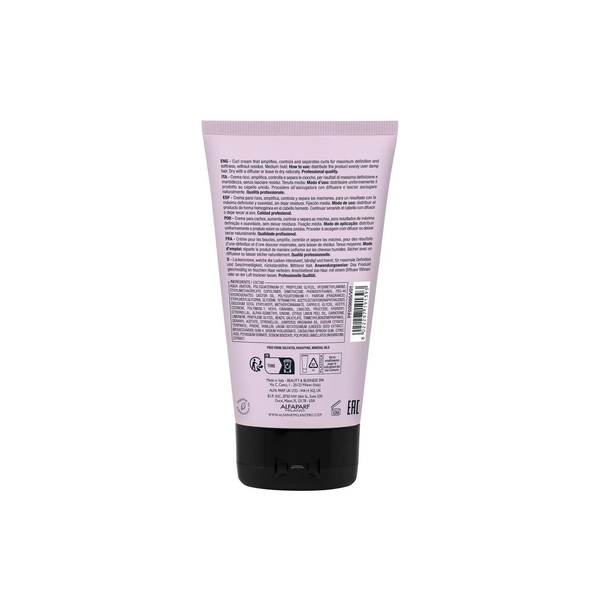 Curl Defining Fluid Alfaparf Milano STYLE STORIES 150 ml til Dame-produktemballage