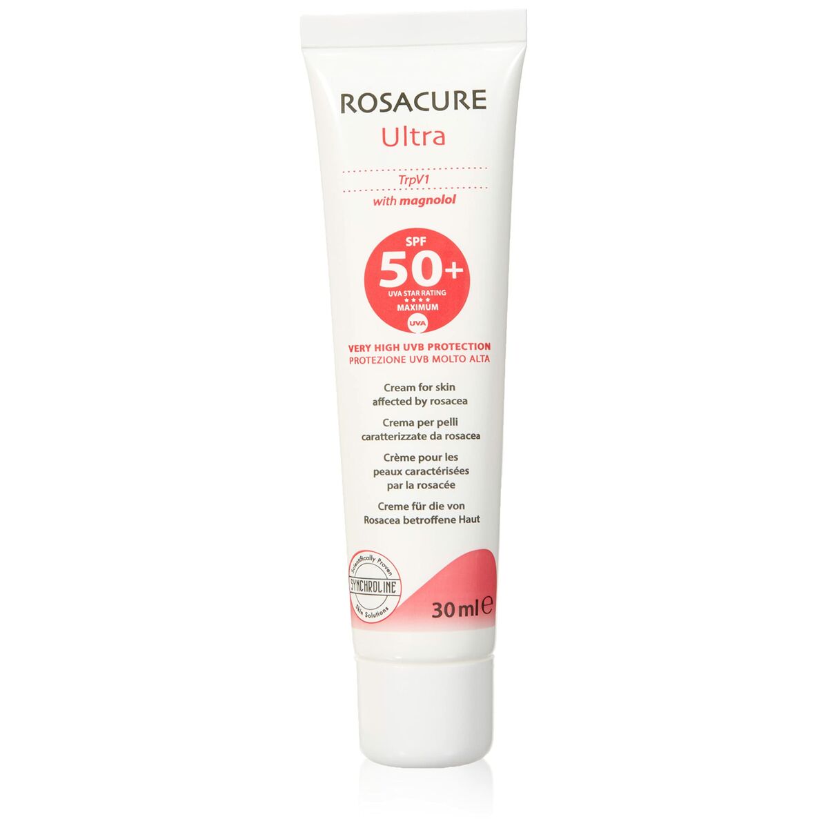 Dagcreme Rosacure Spf 50 30 ml hudplejeemballage