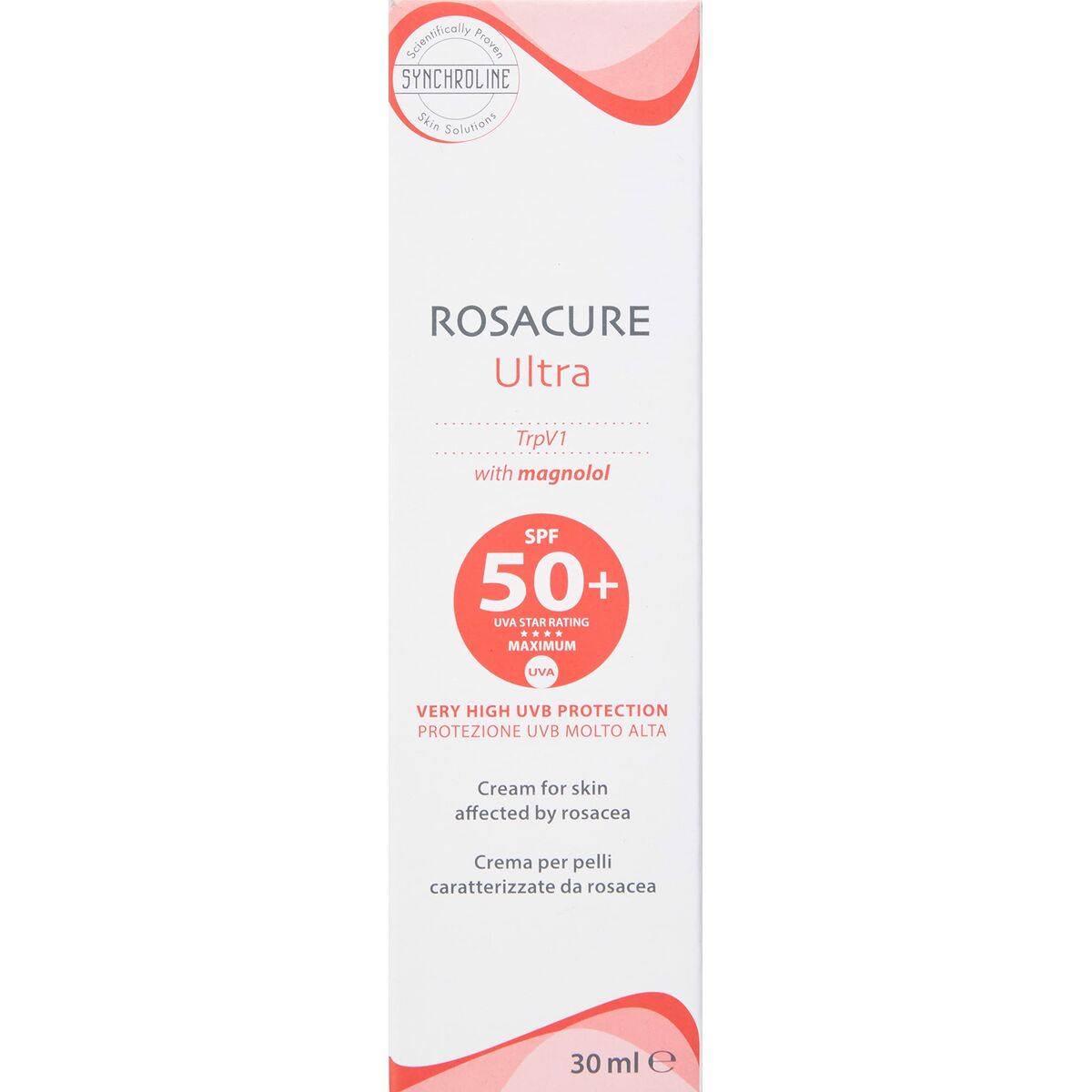 Dagcreme Rosacure Spf 50 30 ml hudplejeemballage