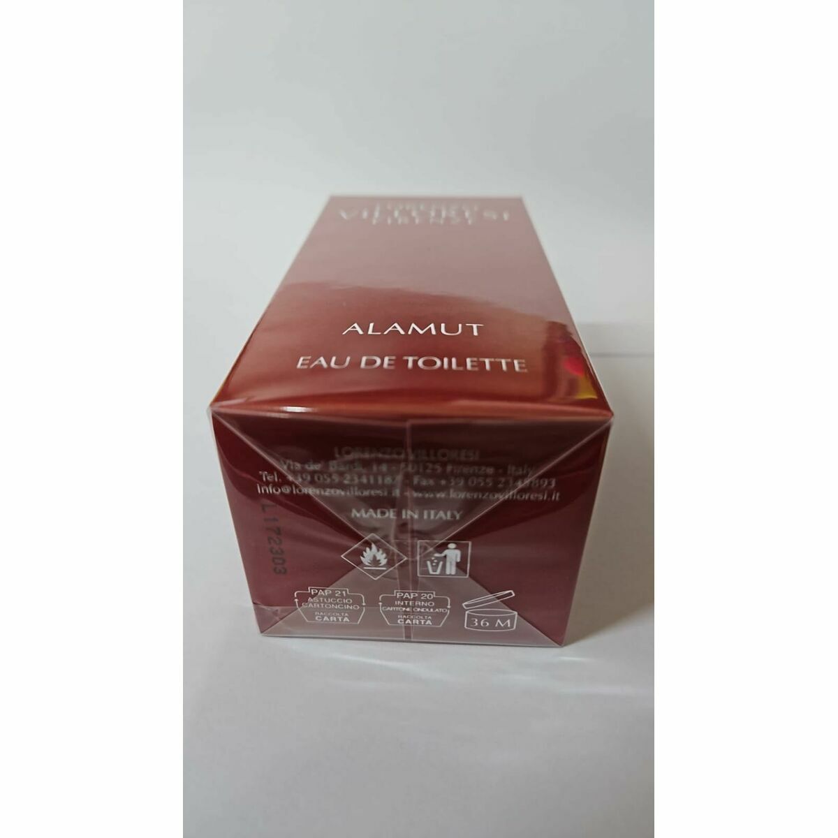 Dameparfume Lorenzo Villoresi Firenze Alamut 100 ml produktemballage