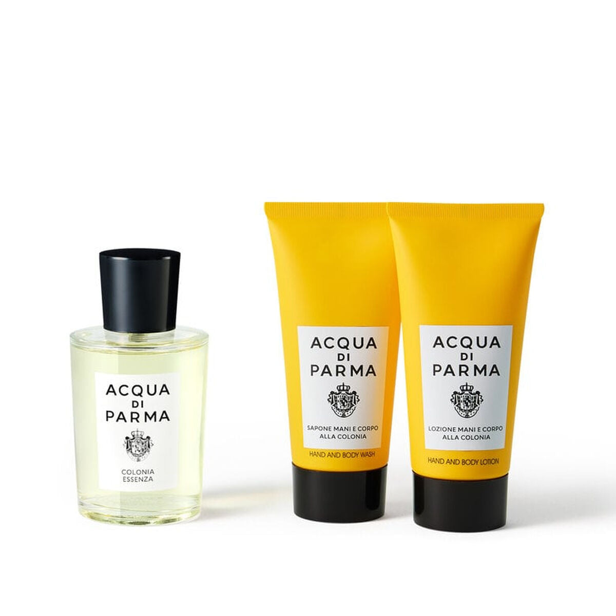 Unisex parfumesæt Acqua Di Parma COLONIA ESSENZA 3 stykkers produktemballage