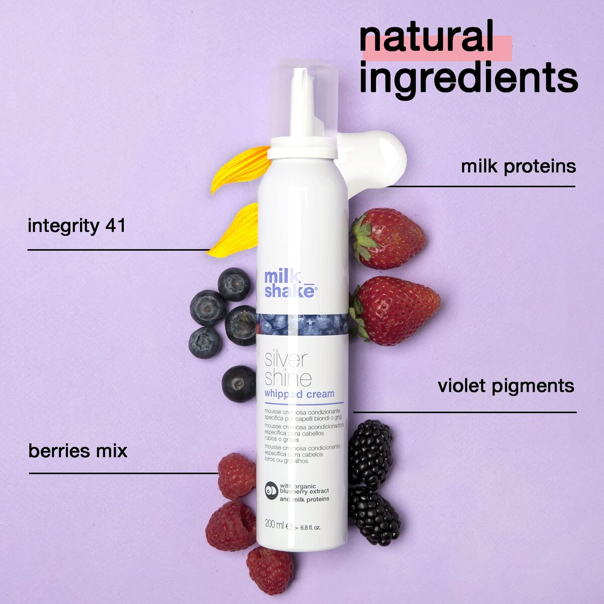 Foam Conditioner Milk Shake F0012961 200 ml til kvinder balsam flaske