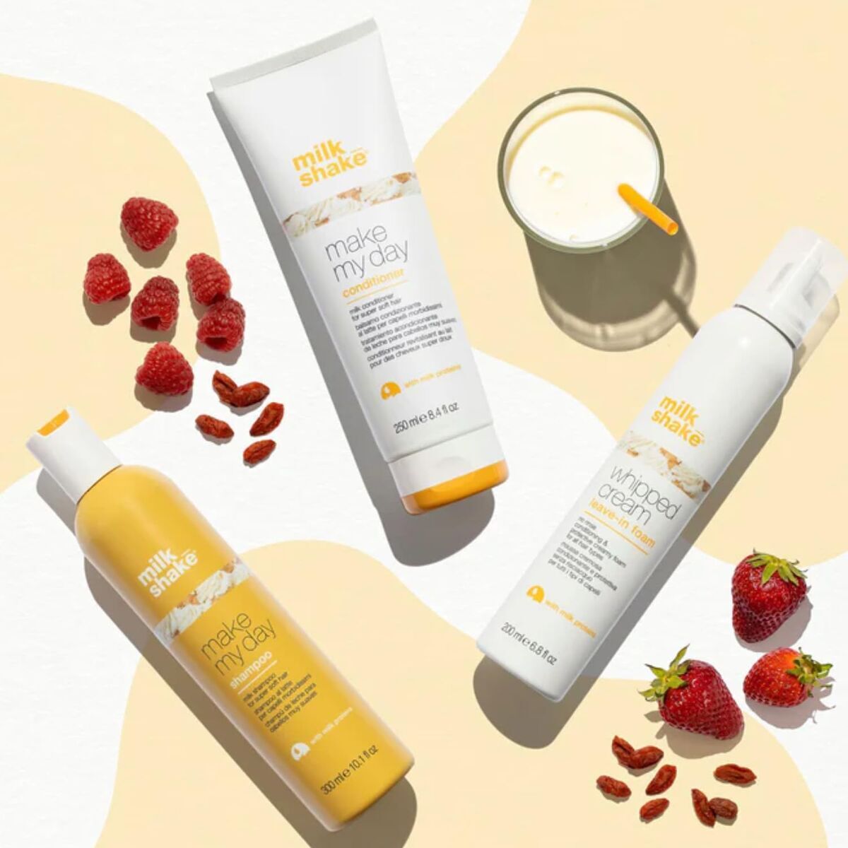 Conditioner Milk Shake Make My Day 250 ml til kvinder balsamflaske