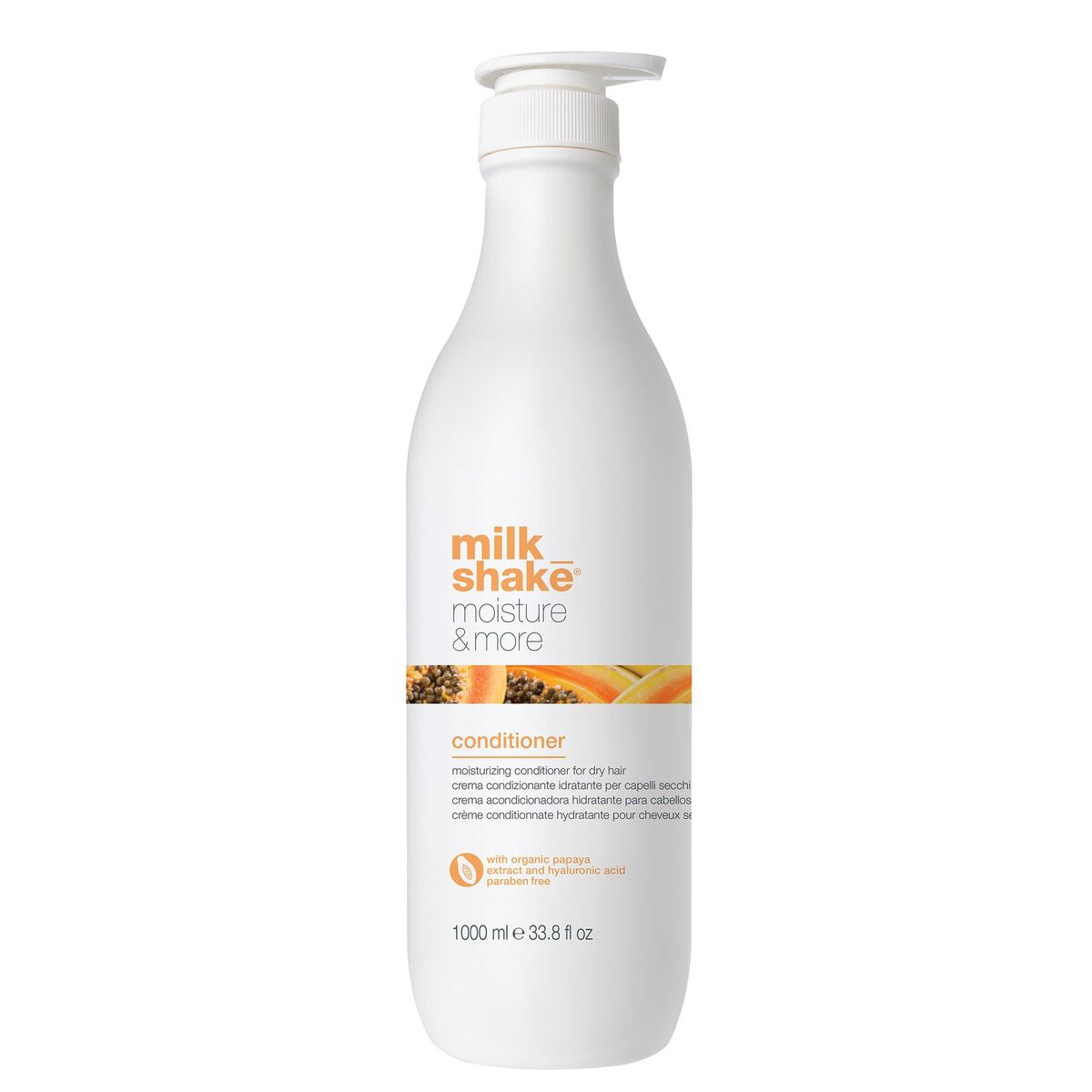 Conditioner Milk Shake Moisture & More 1 L til kvinder balsamflaske