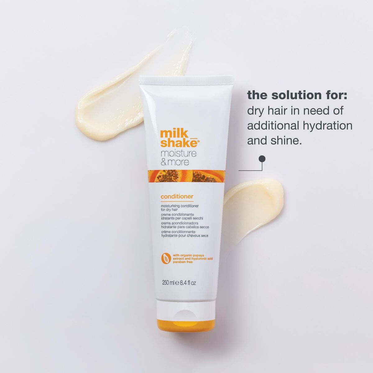 Conditioner Milk Shake Moisture & More 1 L til kvinder balsamflaske