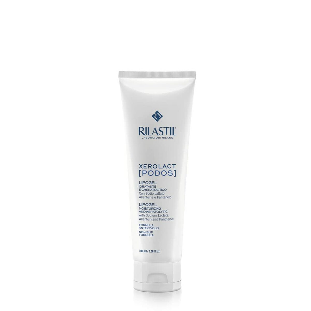 Fugtgivende fodcreme Rilastil Xerolact 100 ml hudplejeemballage