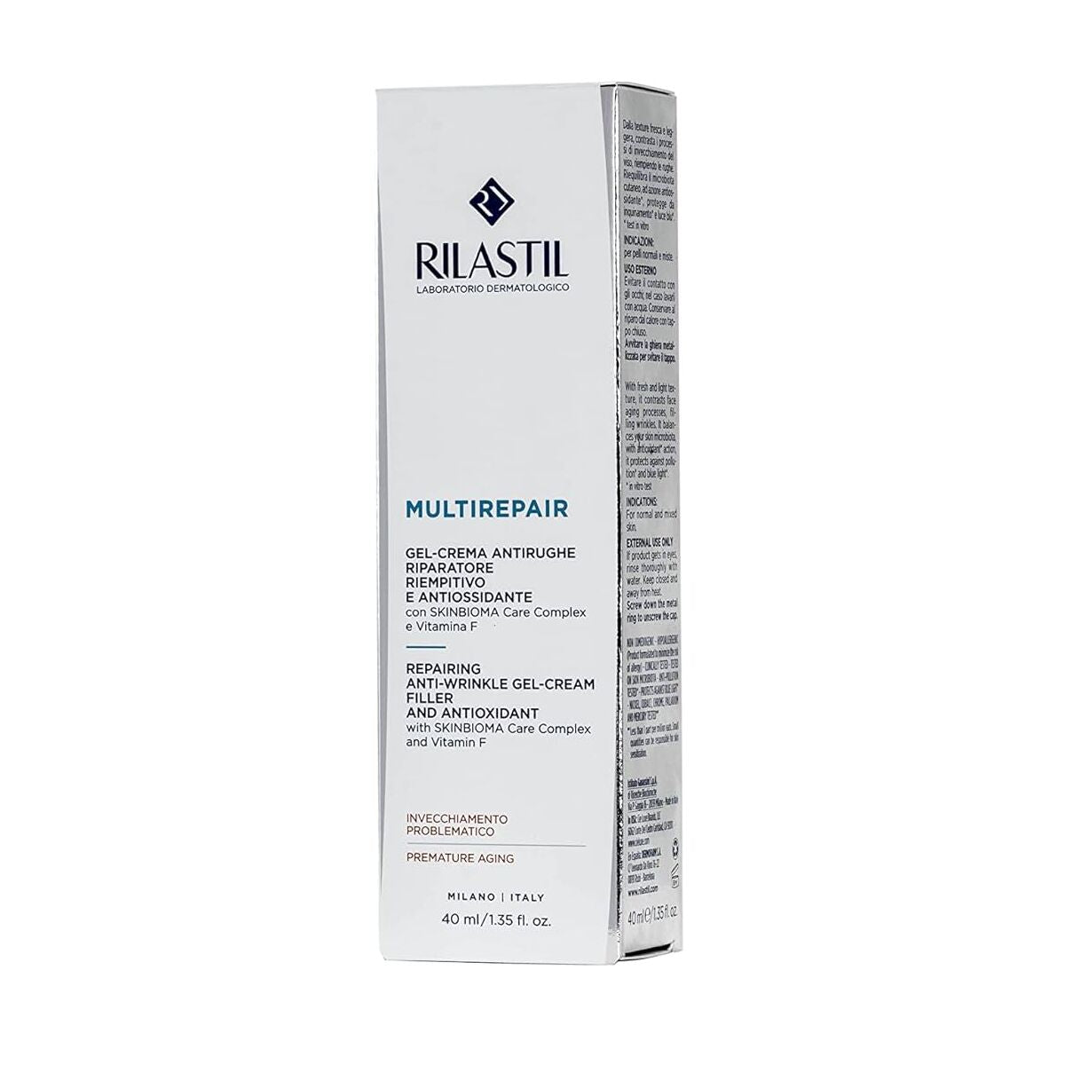 Anti-Wrinkle Cream Rilastil Multirepair 40 ml til kvinder hudpleje emballage
