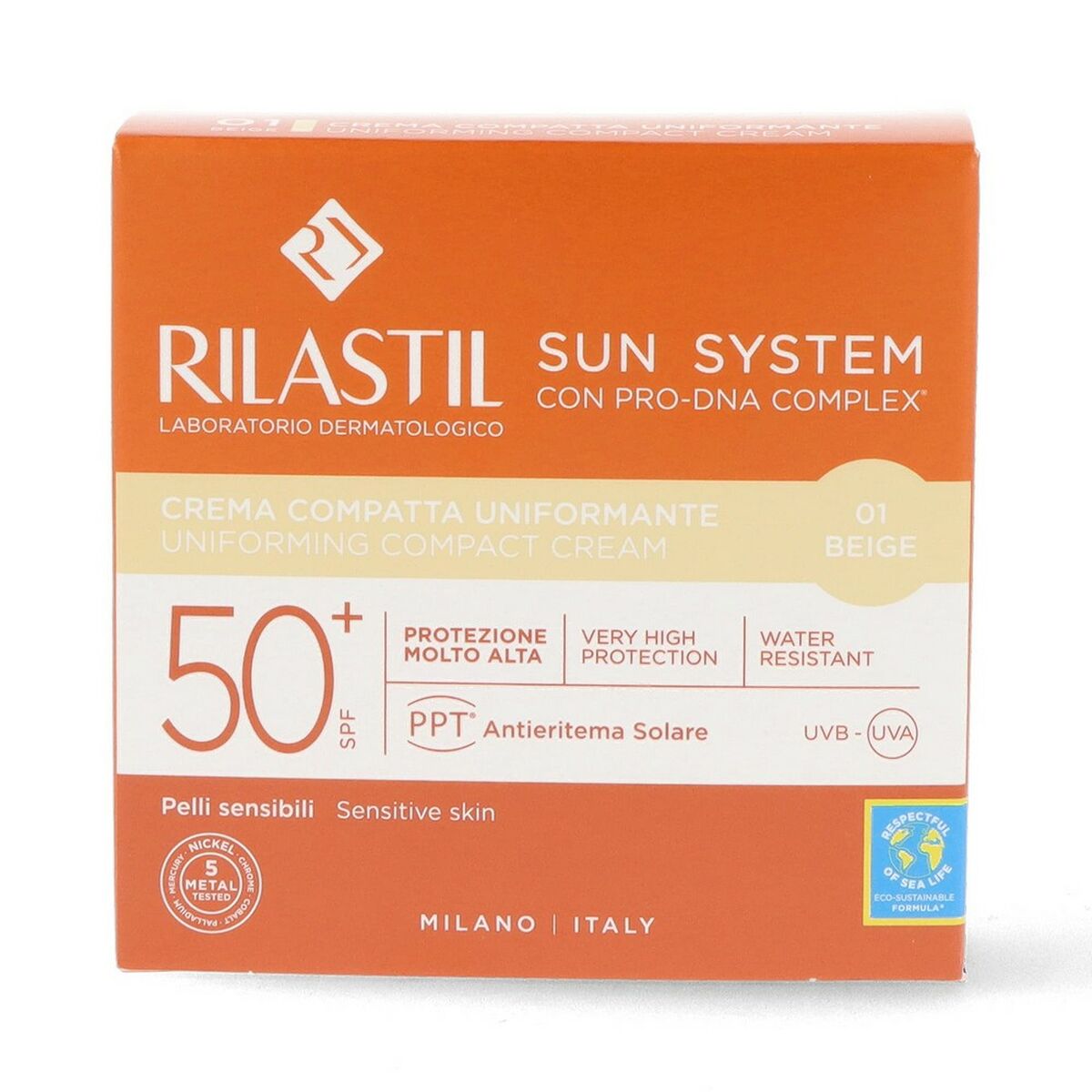 Compact Bronzing Powders Rilastil Sun System Beige 10 g makeup emballage