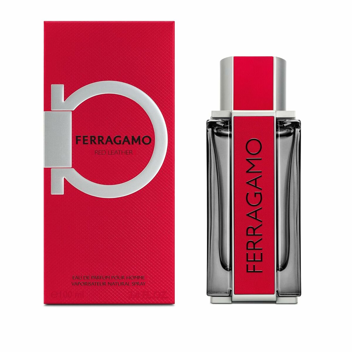 Herreparfume Salvatore Ferragamo rødt læder EDP 100 ml til mænd flaske