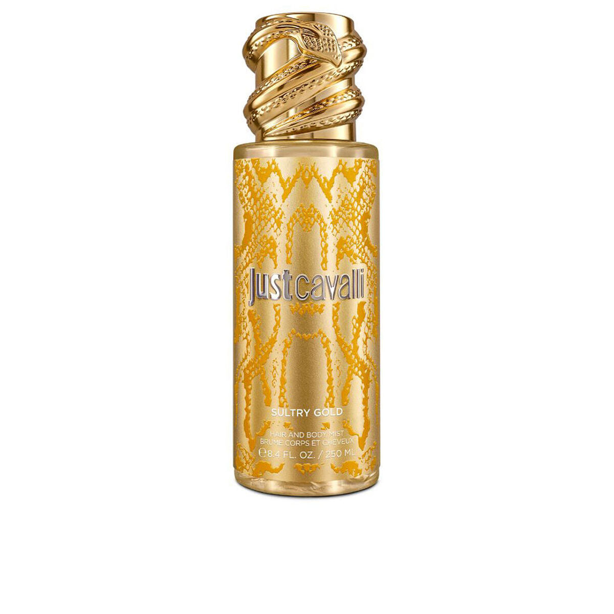 Body Mist Roberto Cavalli SULTRY GOLD 250 ml til Dame produkt emballage