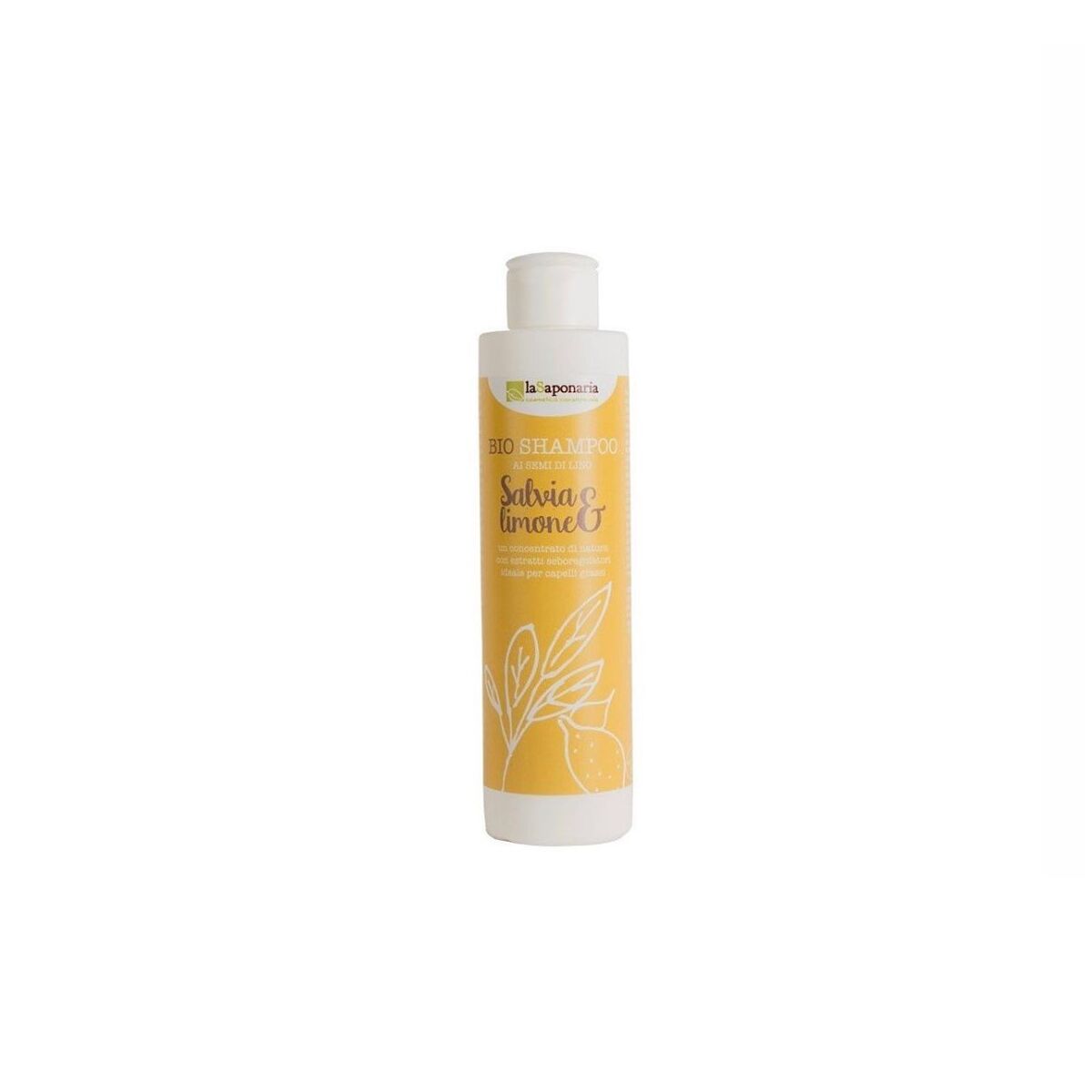 Shampoo La Saponaria Bio 200 ml Lemon Sage shampooflaske