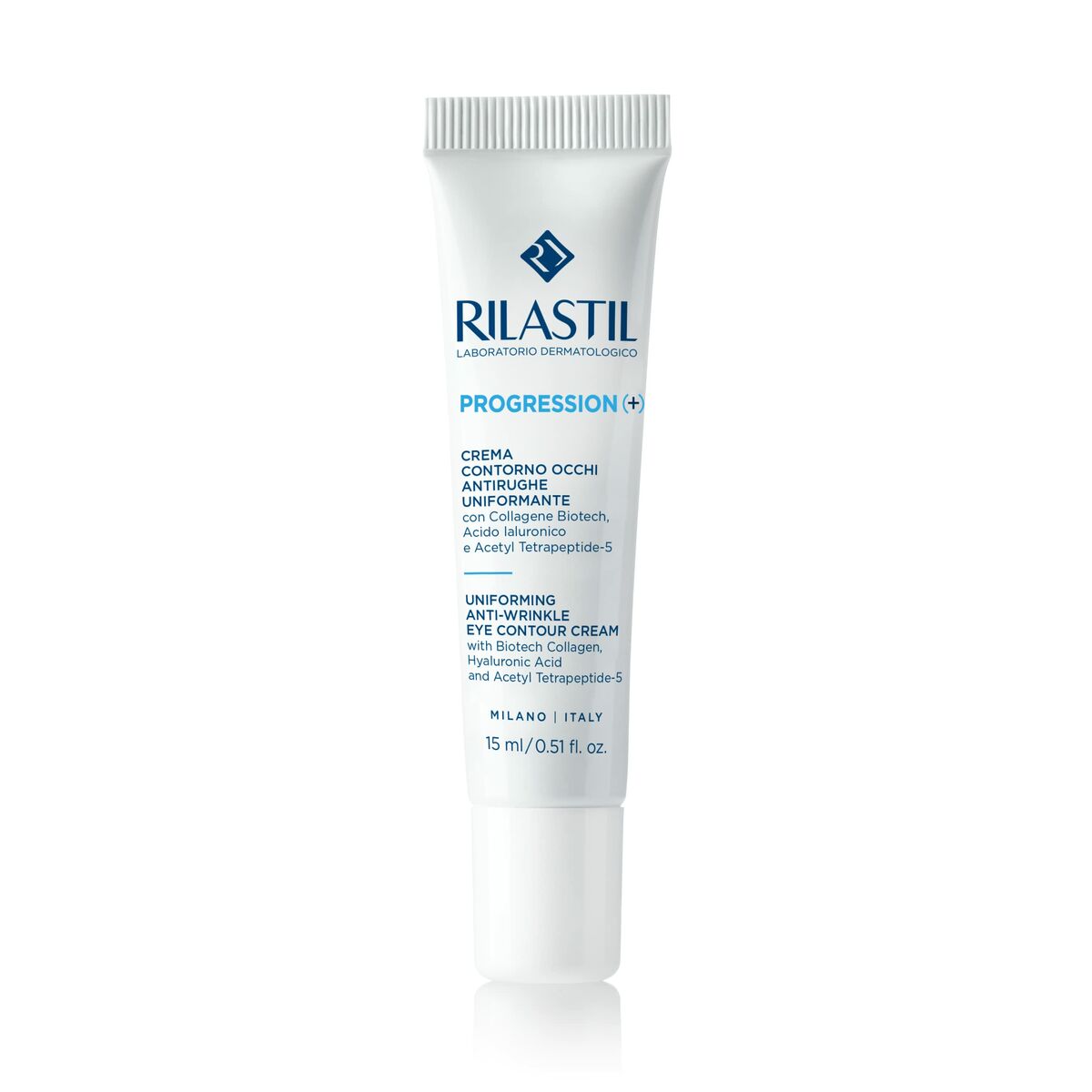 Eye Contour Rilastil PROGRESSION(+) 15 ml Anti-Wrinkle produktemballage