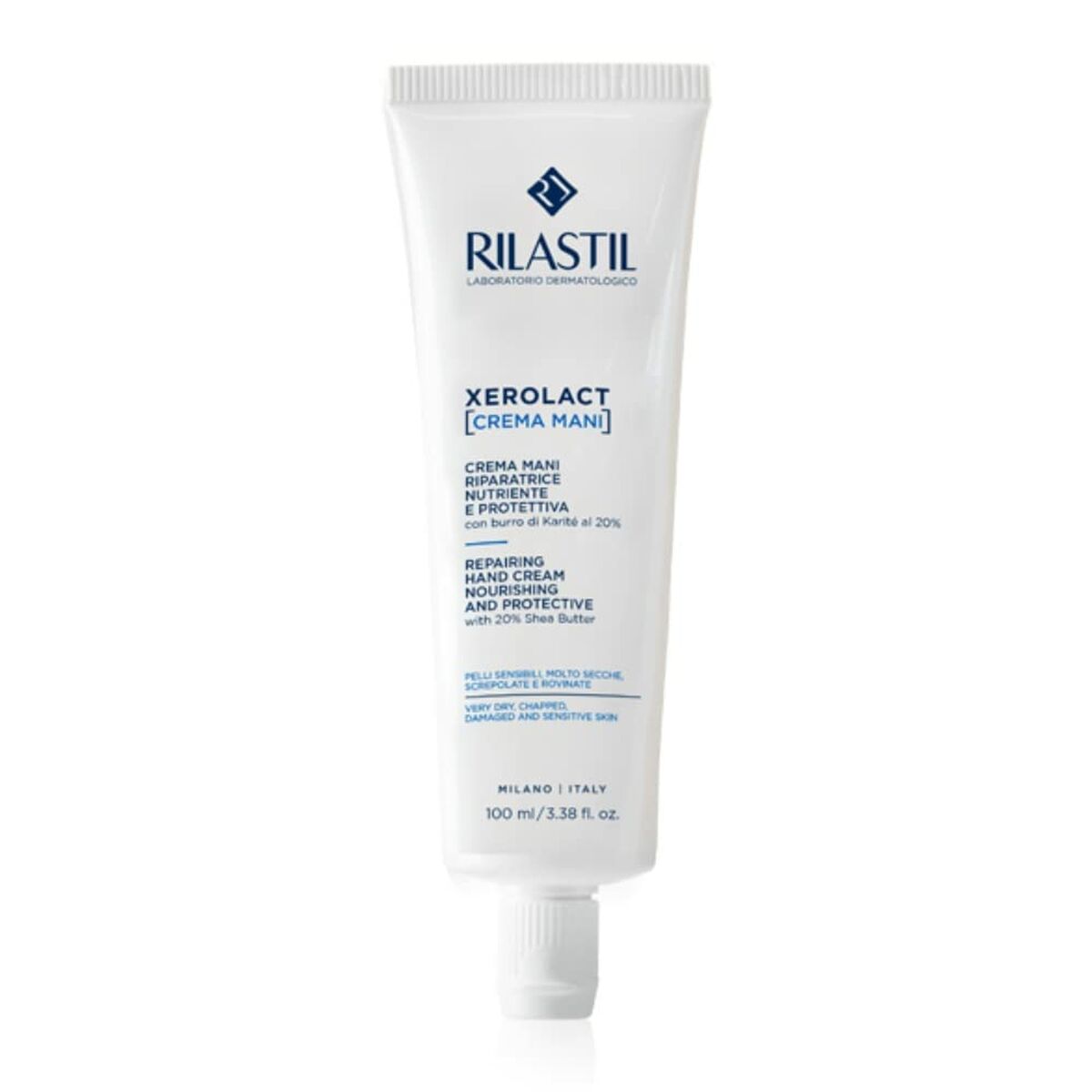 Håndcreme Rilastil Xerolact 100 ml Repair Complex hudplejeemballage