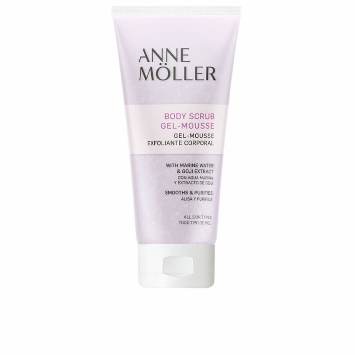 Exfoliating Body Gel Anne Möller BODY ESSENTIALS 200 ml hudplejeemballage