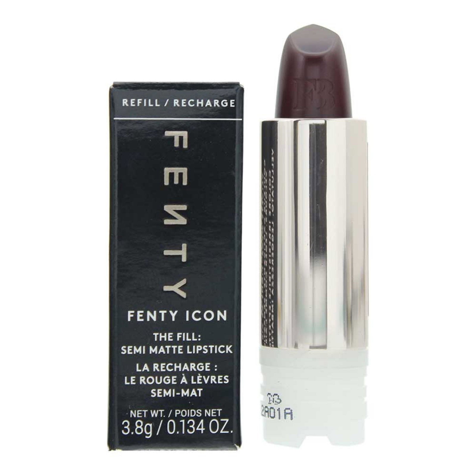 Fenty Beauty, Icon, Semi Matte, Cream Lipstick, 03, Bored Member, Refill, 3.8 g
