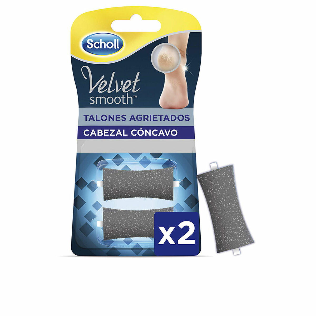 Foot Exfoliator Scholl Velvet Smooth (2 enheder) produktemballage