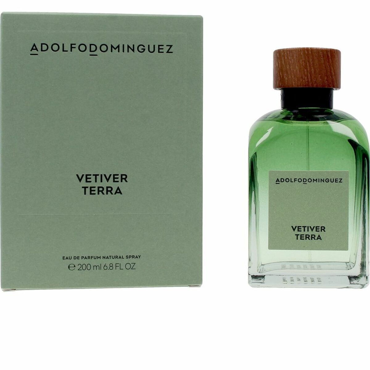 Herreparfume Adolfo Dominguez Vetiver Terra EDP 200 ml til mænd flaske