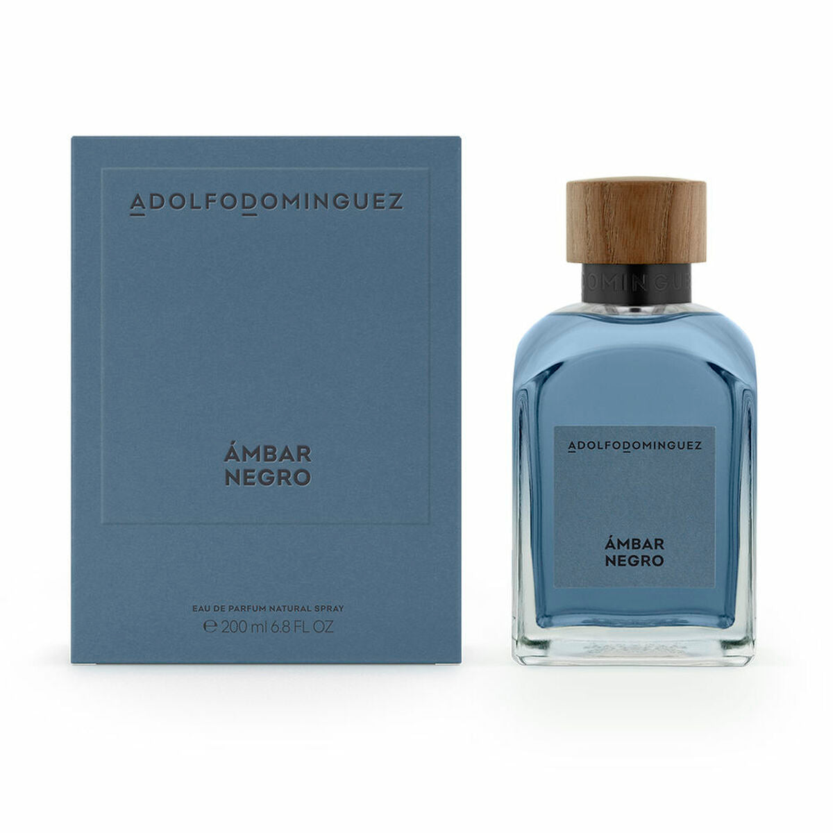Herreparfume Adolfo Dominguez AMBAR NEGRO EDP 200 ml til mænd flaske