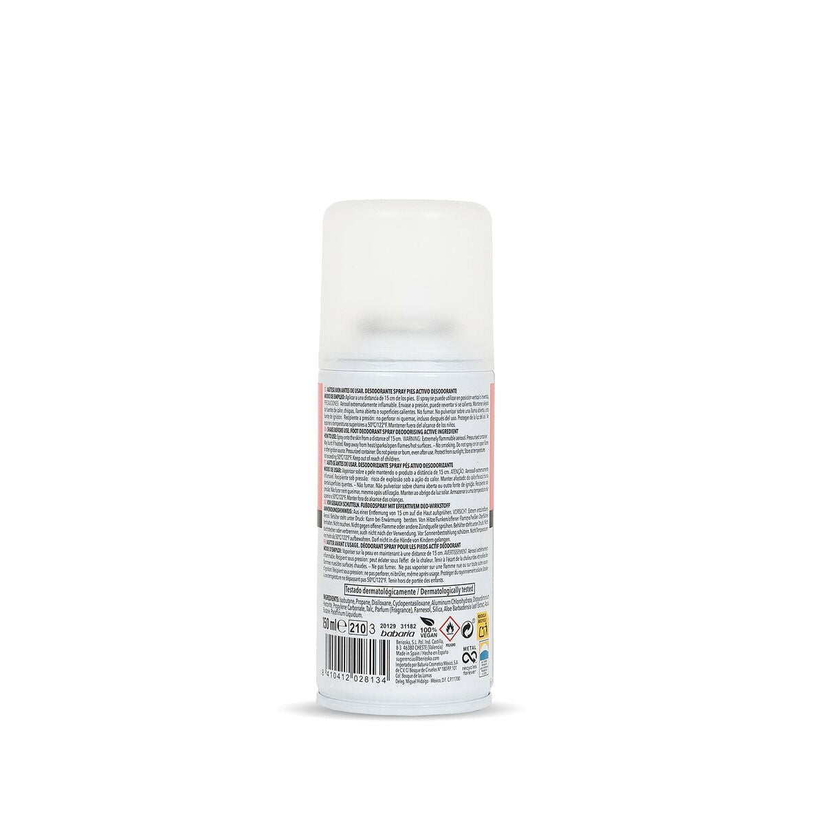 Spray Deodorant Babaria 150 ml produktemballage