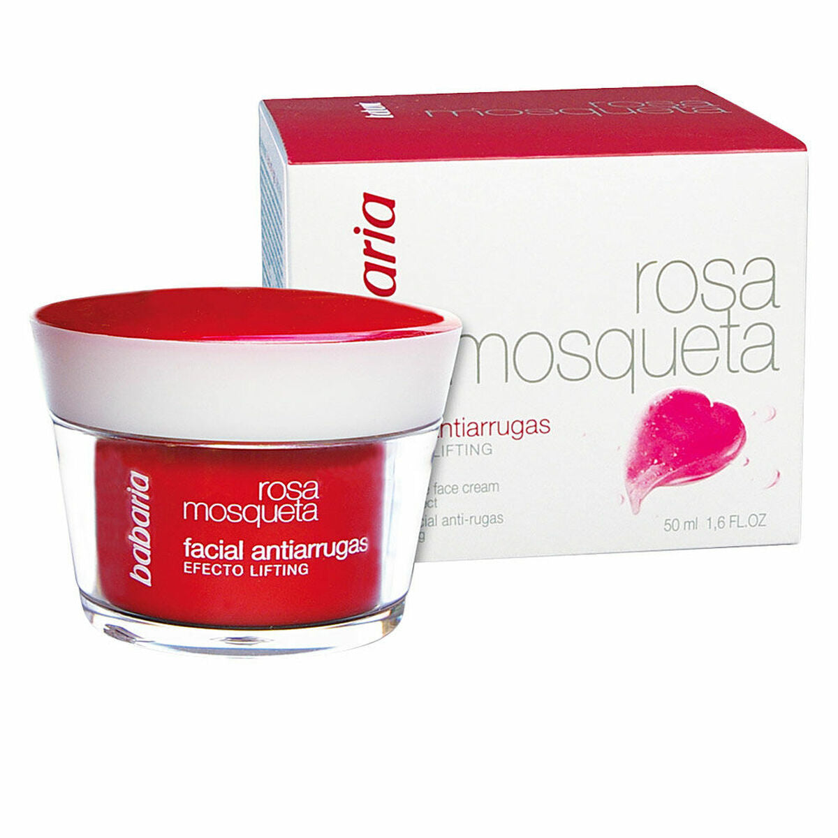 Ansigtscreme Babaria Rosa Mosqueta Antiarrugas 50 ml anti-rynke hyben til kvinder hudplejeemballage