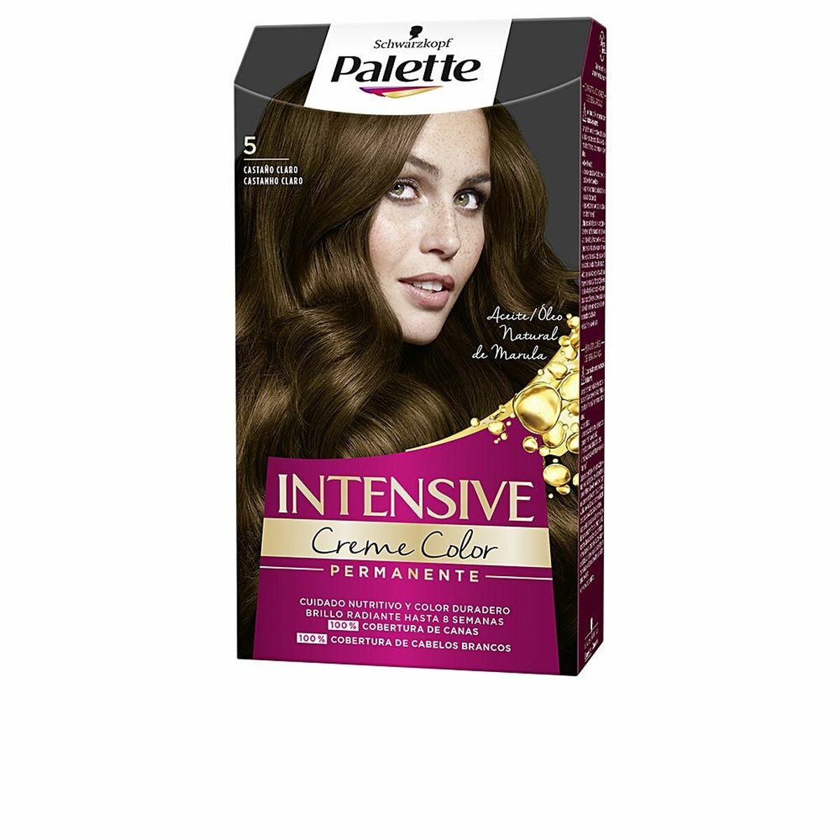 Permanent Dye Schwarzkopf Palette Intensive Nº 5-Castano Claro (1 enhed) til kvinder makeup emballage