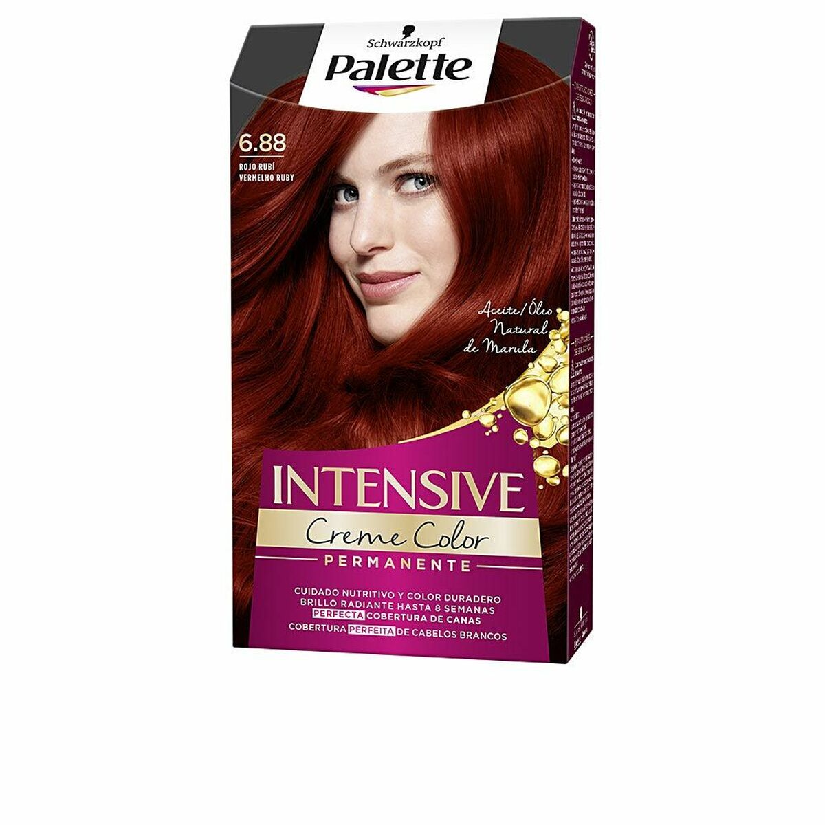 Permanent Dye Schwarzkopf Nº 6.88-Rojo Rubi (1 enhed) til kvinder produktemballage