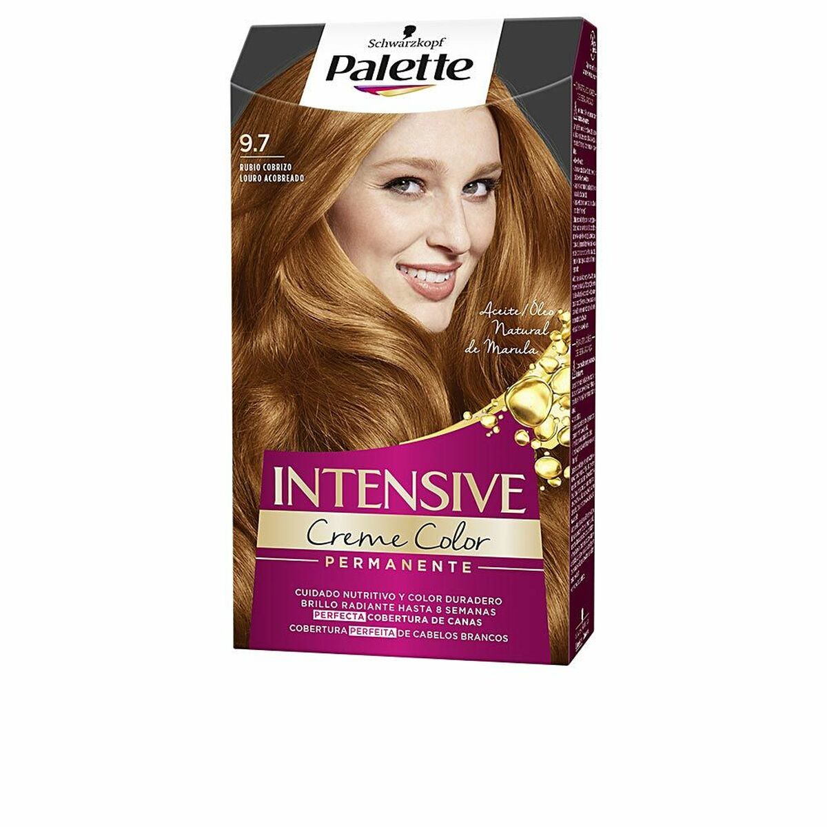 Permanent Dye Schwarzkopf Palette Intensive Nº 9.7-Rubio Cobrizo (1 enhed) til kvinder makeup emballage