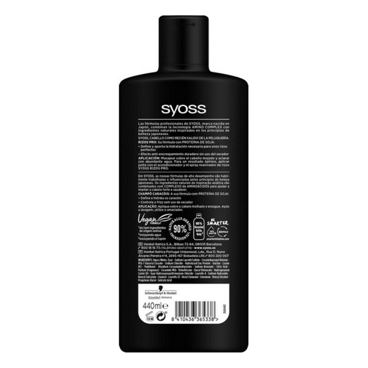 Shampoo Syoss 440 ml til kvinder shampooflaske