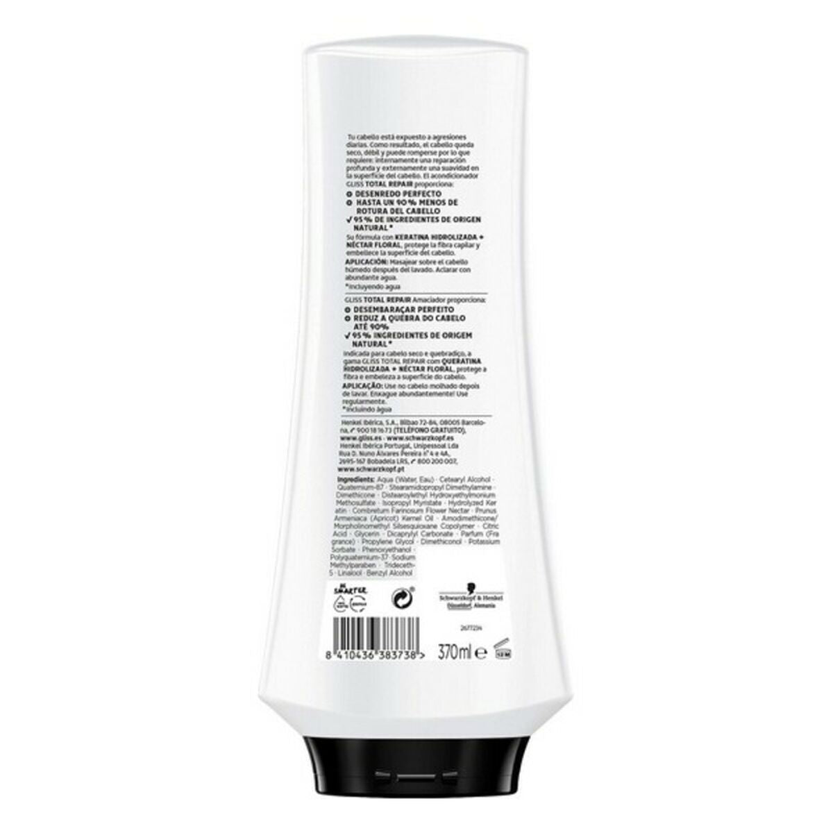 Reparerende Conditioner Gliss Total Repair Schwarzkopf GLISS 200 ml balsamflaske