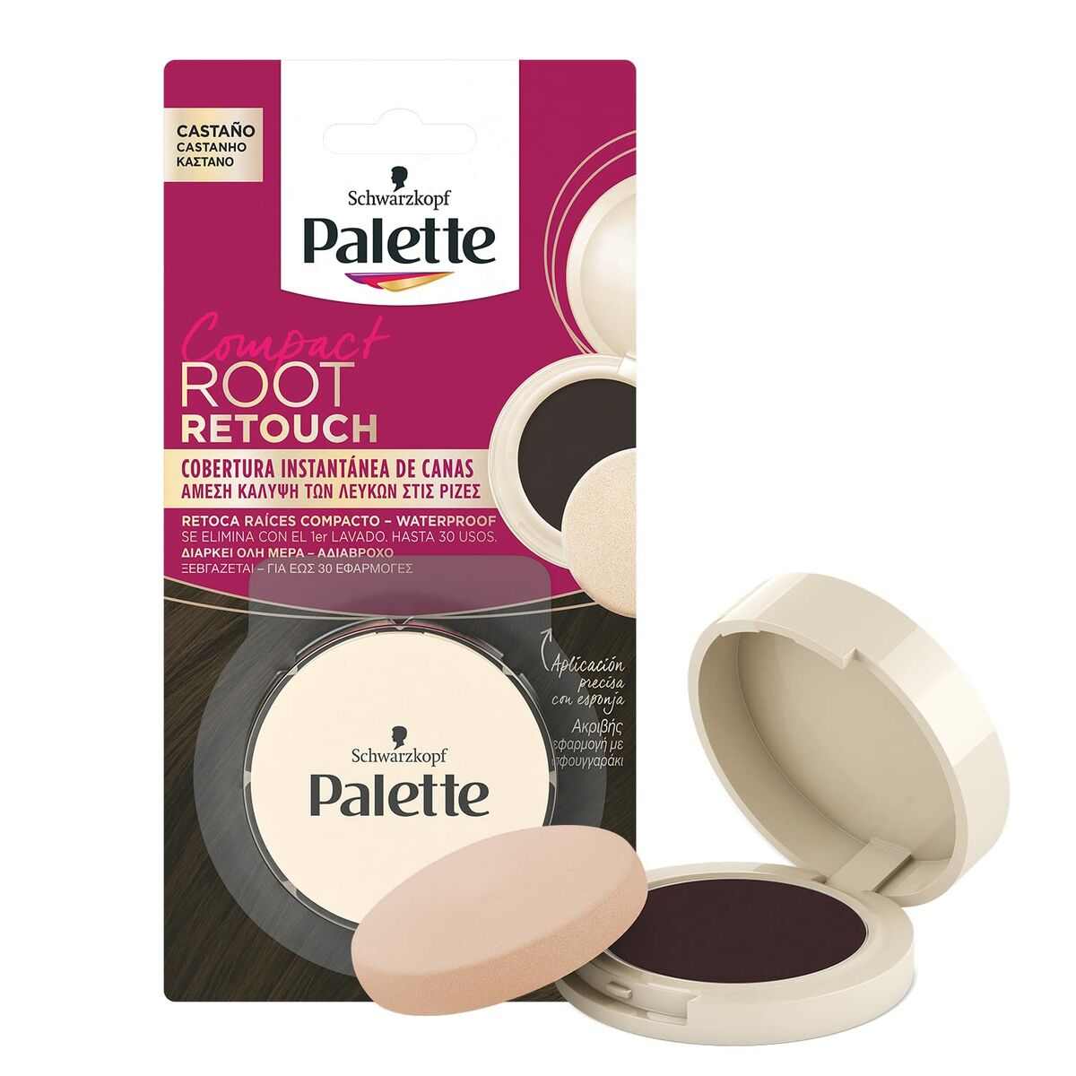 Roots Concealer Schwarzkopf Root Retouch Brown 3 g Kompakt makeup-emballage