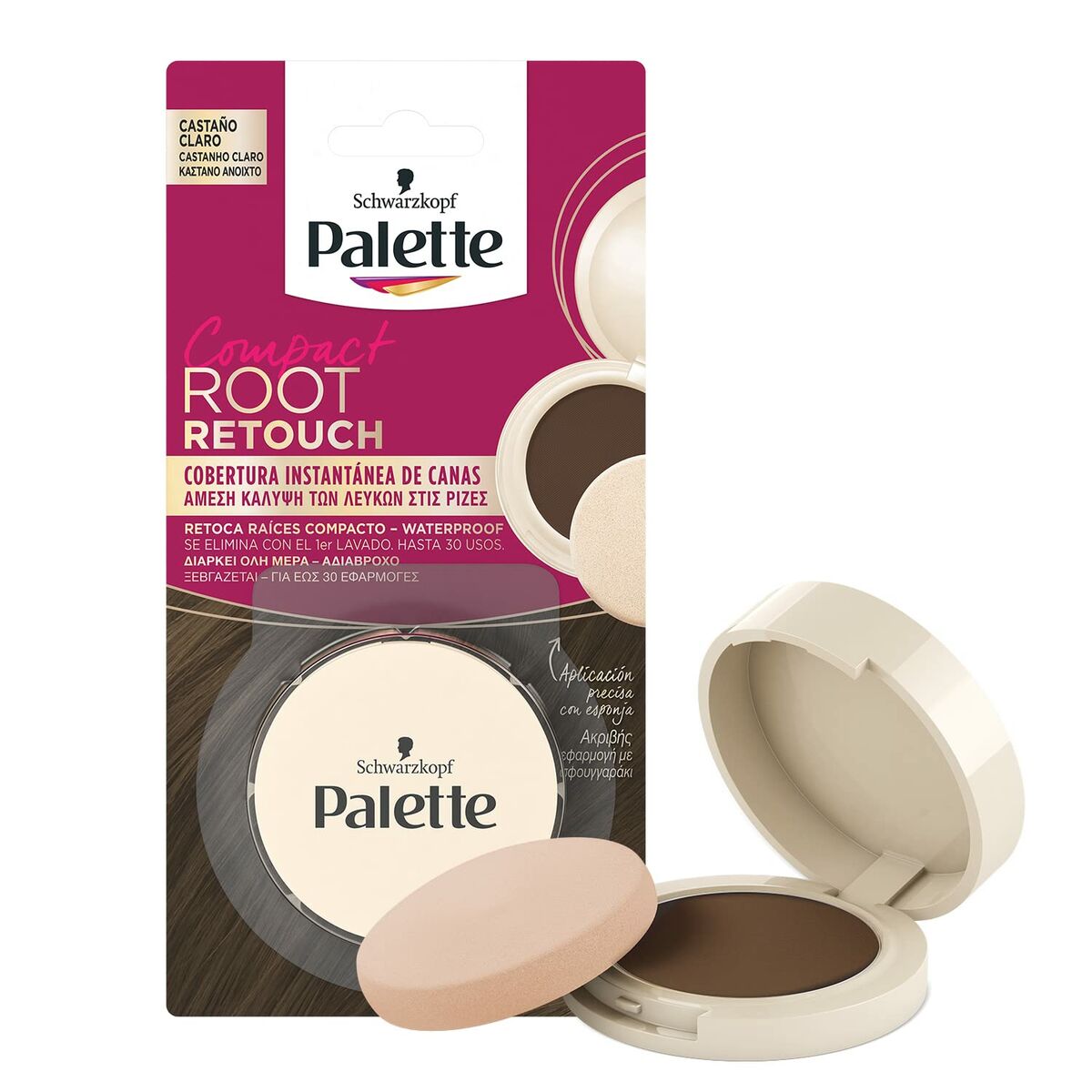 Roots Concealer Schwarzkopf Root Retouch Lysebrun 3 g Kompakt makeup emballage