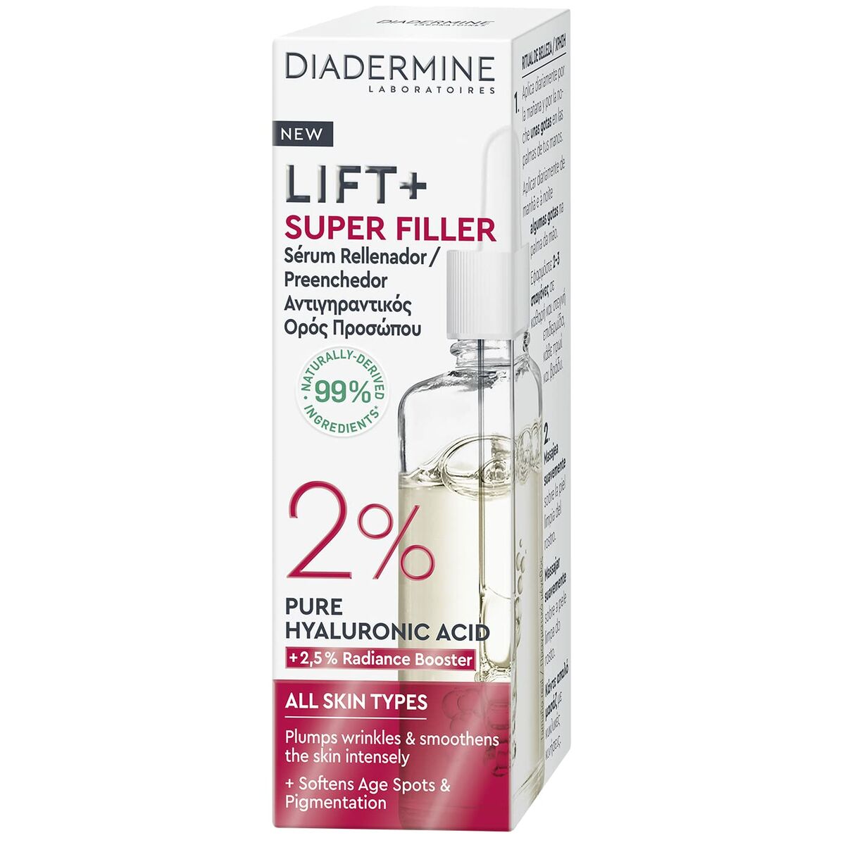 Facial Serum Diadermine Lift Super Filler 30 ml til kvinder serumflaske