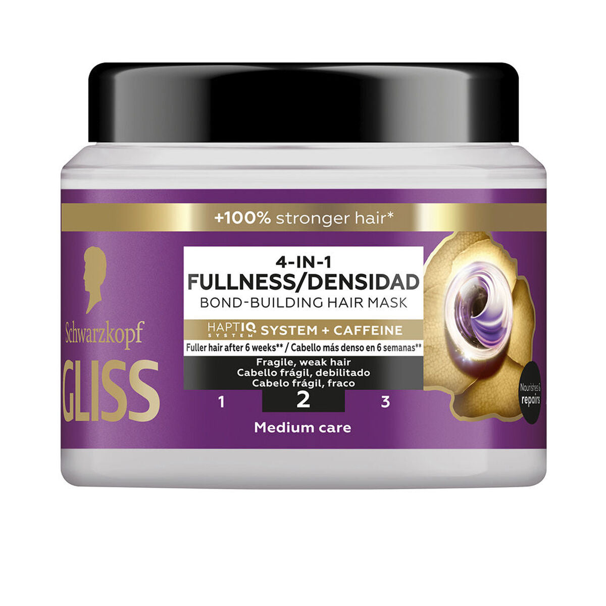 Hårmaske Schwarzkopf GLISS 400 ml hårmaske emballage
