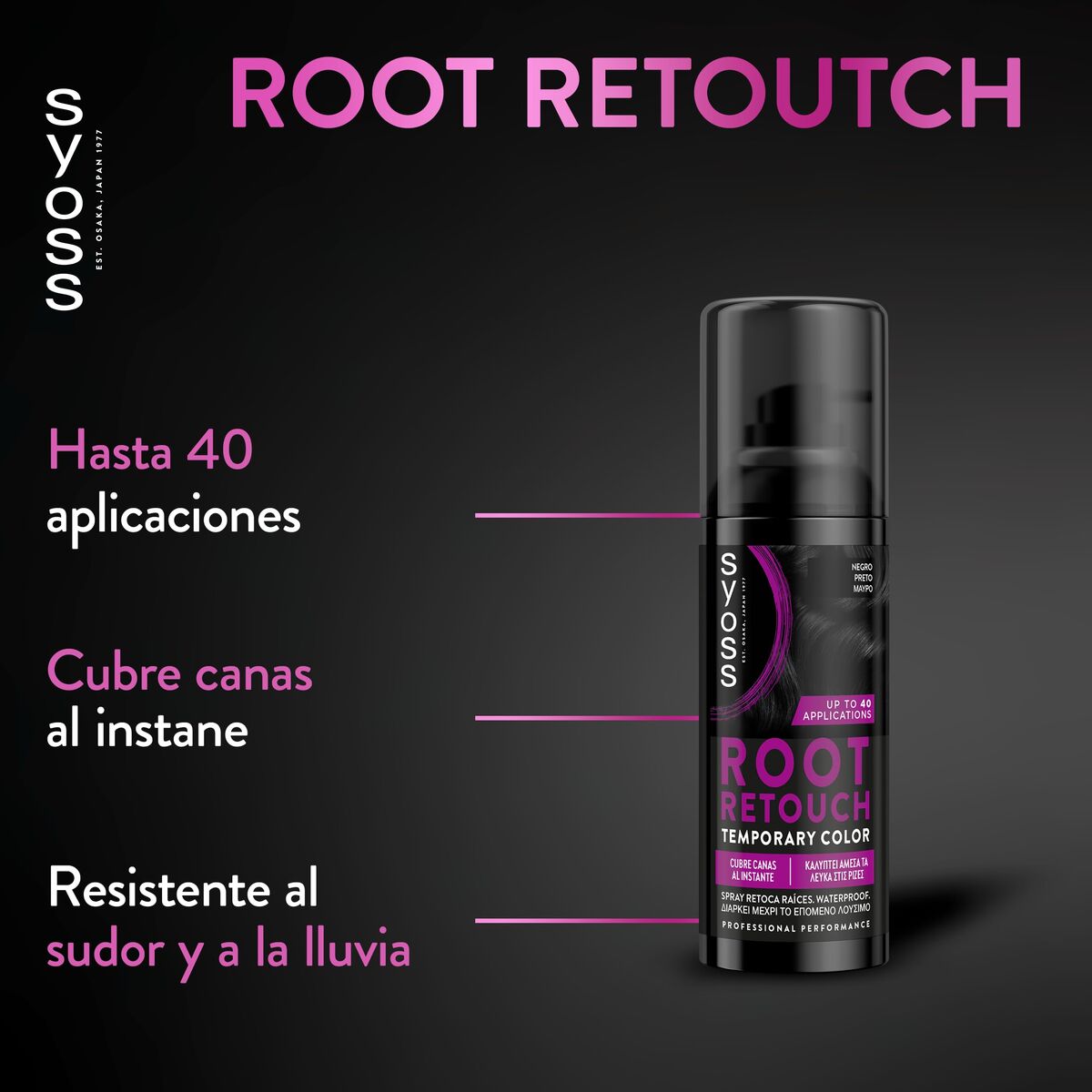Hårmaske Syoss ROOT RETOUCH til kvinder hårmaske emballage