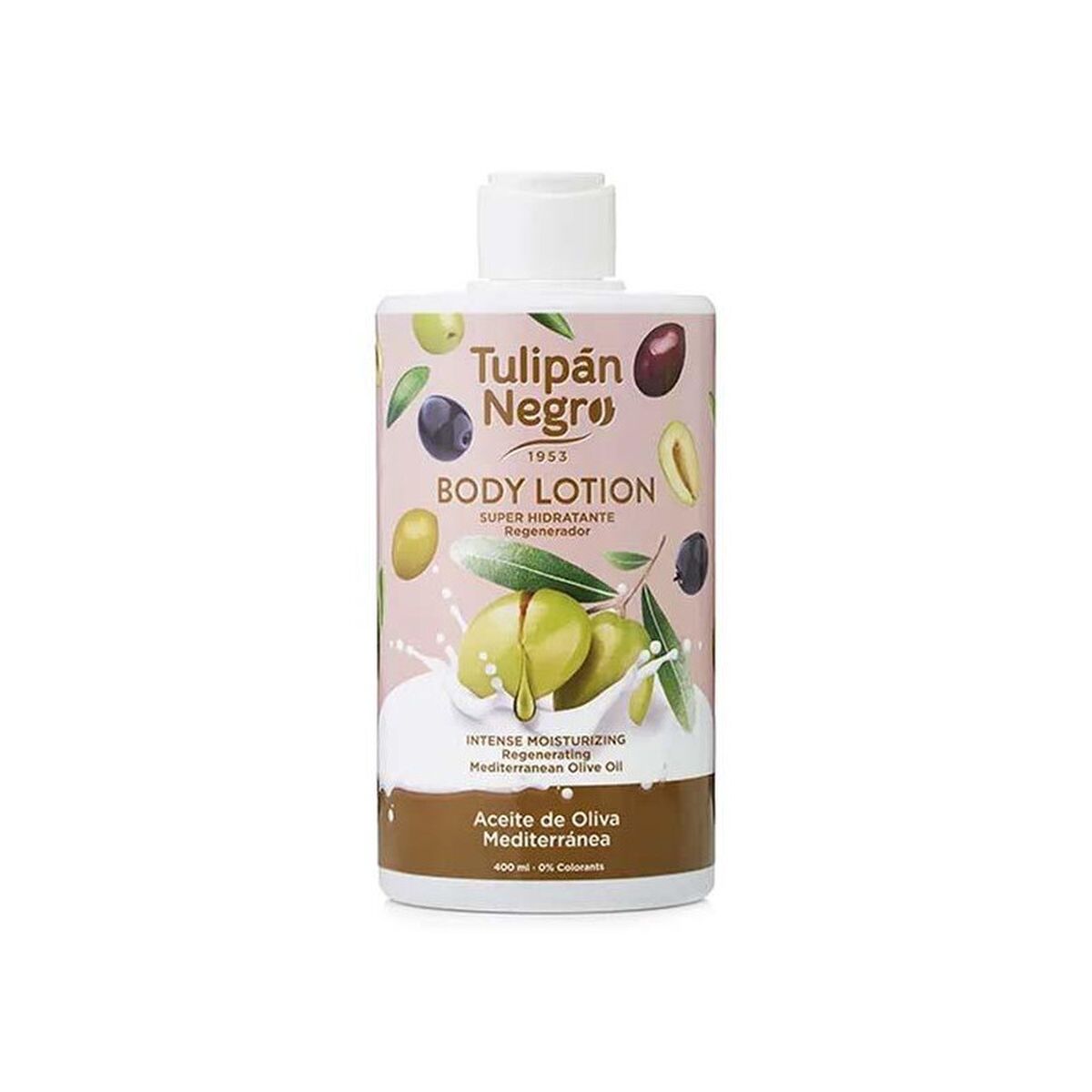 Body Lotion Tulipán Negro Aceite De Oliva hudplejeemballage