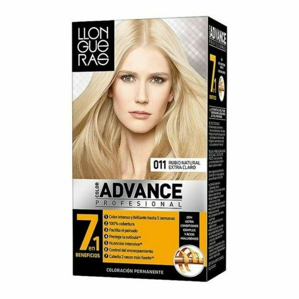 Permanent Dye Color Advance Llongueras Extra Light Natural Blonde produktemballage