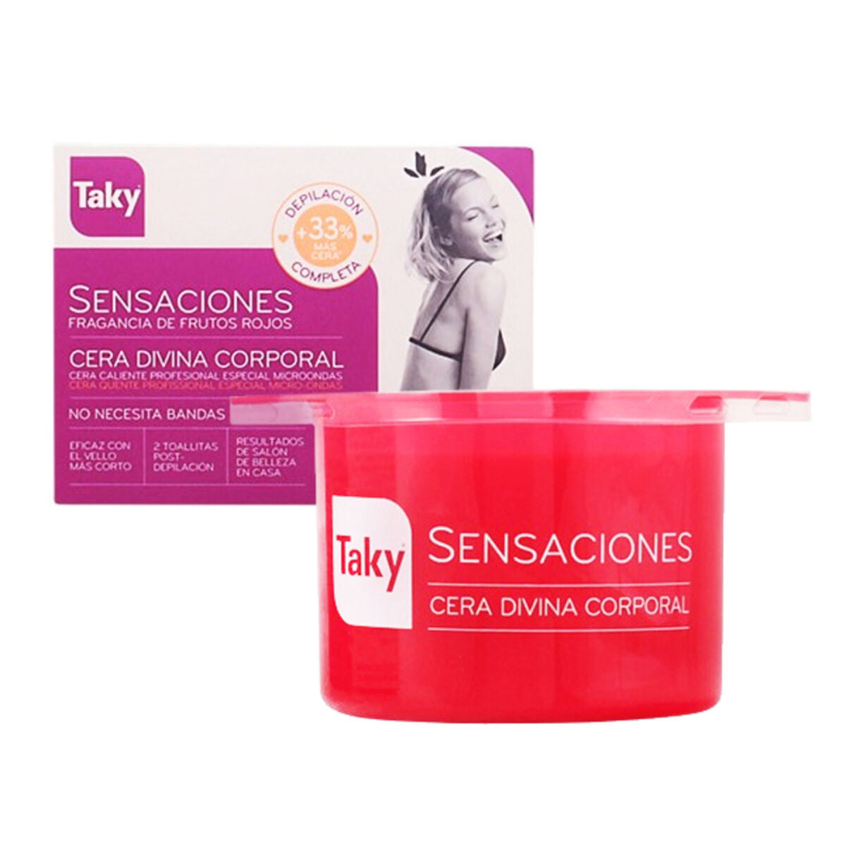 Body Hair Removal Wax Sensaciones Taky (400 g) hårvoksemballage
