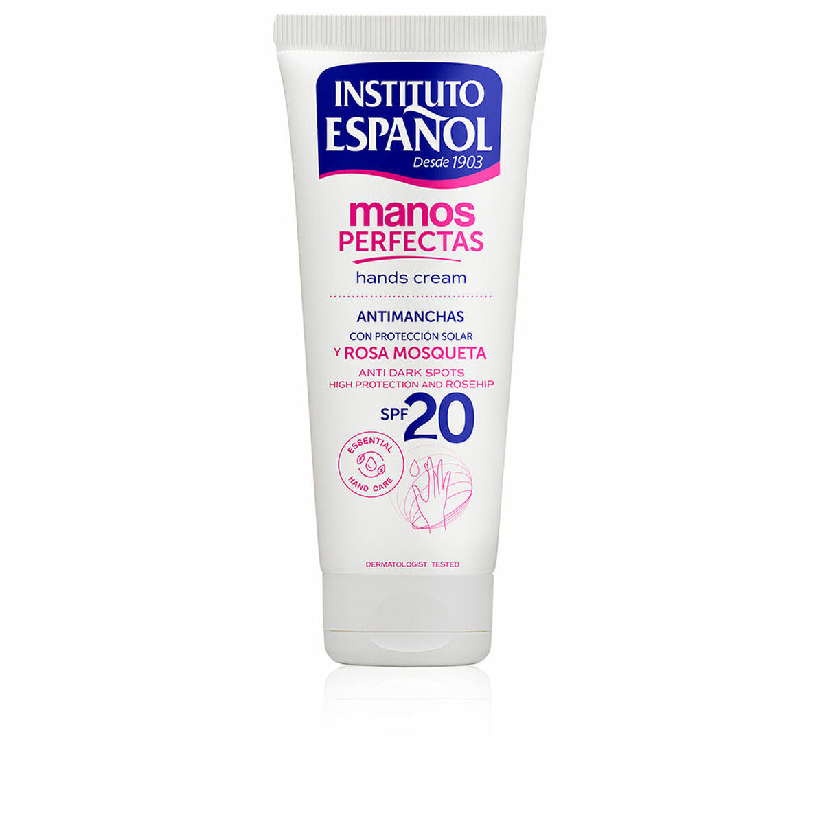 Håndcreme Instituto Español Manos Perfectas 75 ml Spf 20 Hyben hudplejeemballage