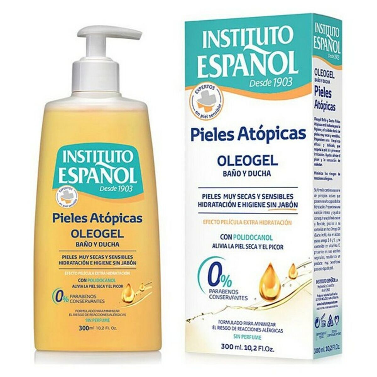 Shower Gel Instituto Español 300 ml hudplejeemballage