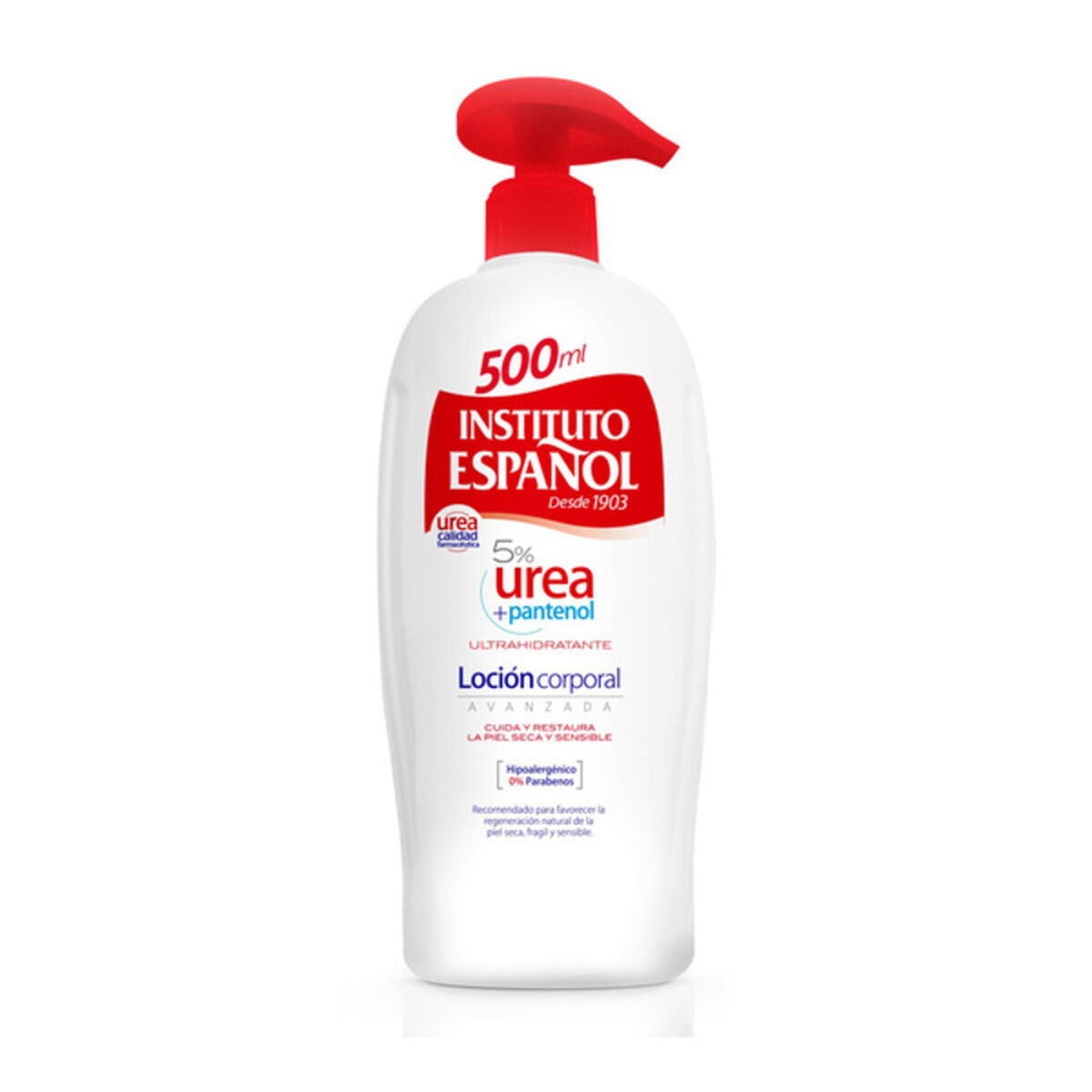 Body Lotion Urea 5% Pantenol Instituto Español (500 ml) hudplejeemballage