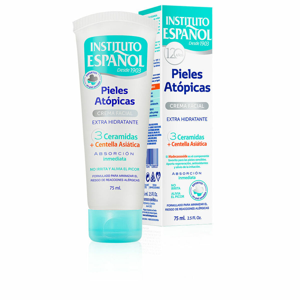 Hydrating Cream Instituto Español Piel Atópica 75 ml Atopisk hudplejeemballage