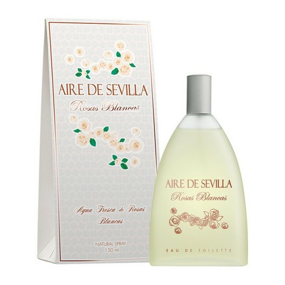 Dameparfume Aire de Sevilla AIRE DE SEVILLA ROSAS BLANCAS EDT 150 ml til kvinder flaske